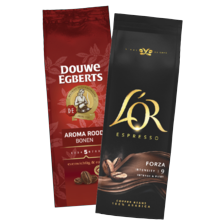 Douwe Egberts of L'OR koffiebonen